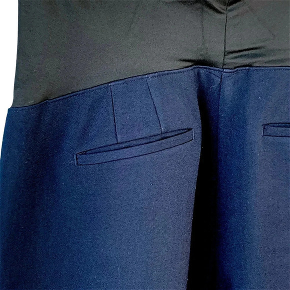Ann Taylor Loft Maternity Casual Trouser Dress Pants Size 10M Navy Straight Leg - Picture 10 of 16